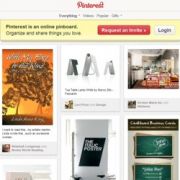 Pinterest - digitales Pinboard (Screenshot)