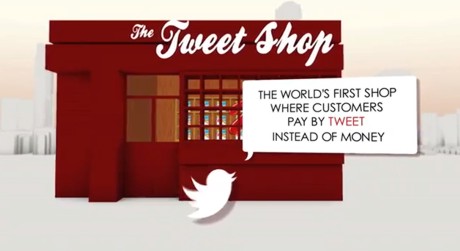 Kellogs Tweet Shop in London (screenshot Youtube)