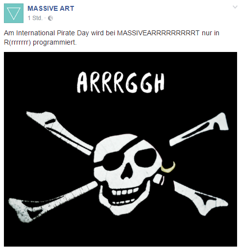 Facebook Massive Art International Pirates Day