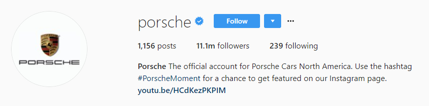 Porsche Instagram